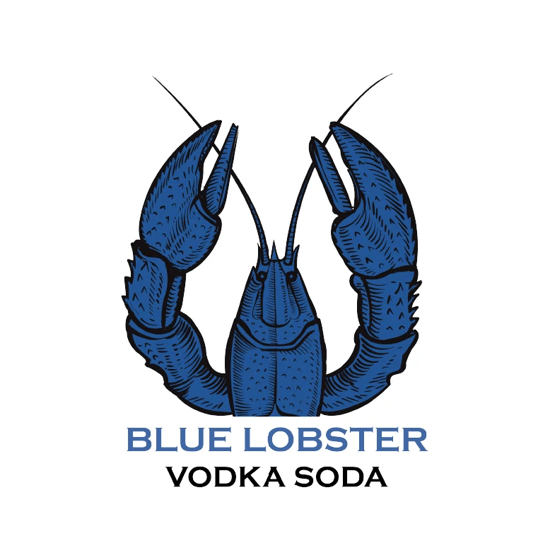 Blue Lobster Vodka Soda Home Blast off with Blue Lobster