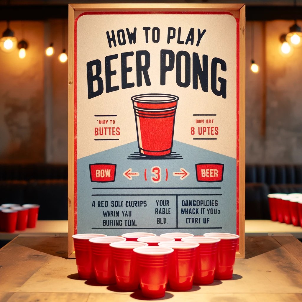 How To Play Beer Pong Beer Pong Drinking Game Rules