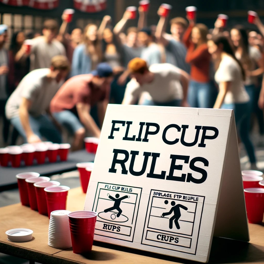 How To Play "Flip Cup" Drinking Game Flip Cup Game Rules