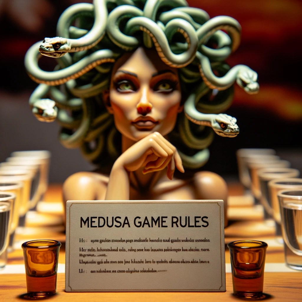 How To Play The "Medusa" Drinking Game Medusa Drinking Rules
