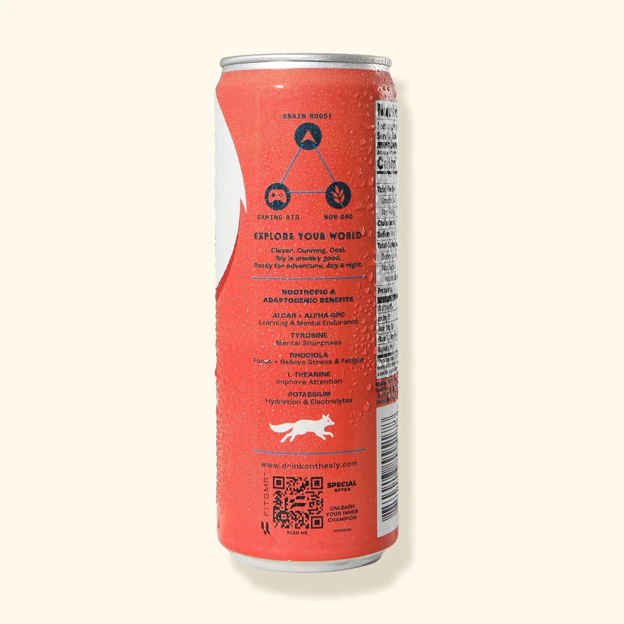 Sly™ BOOST Berry No Caffeine Energy Drink (12oz) 81224 Pack Drink