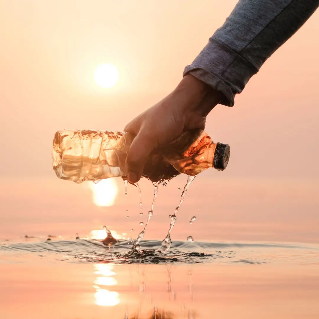 Plastic Bottle Waste in Oceans