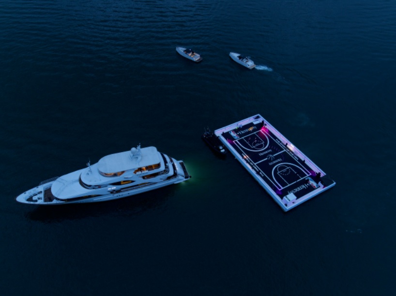 Hennessy hosts Australia’s first floating basketball court Drinks Digest