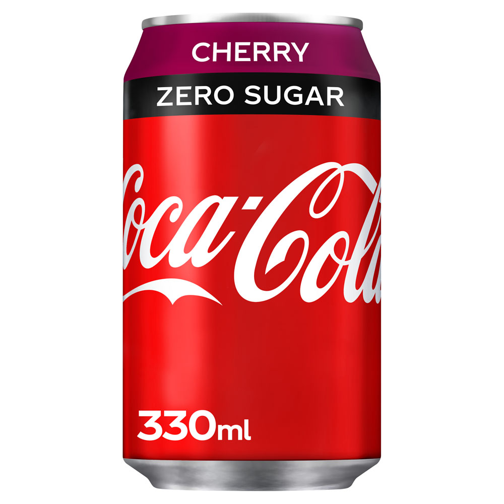 Cherry Coke ZERO 24x330ml Drinks Giant