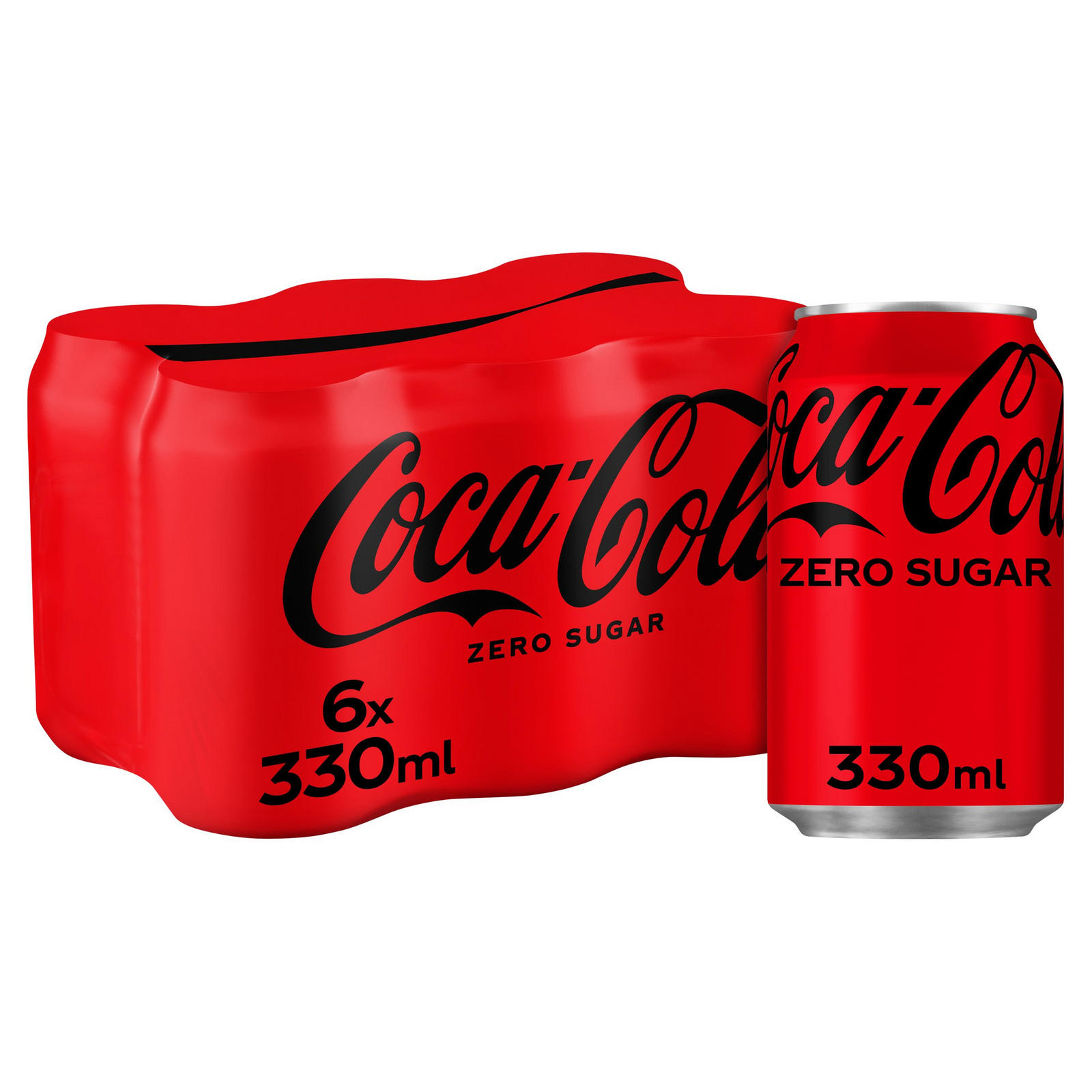 Coca Cola Zero 6 pack 330ml Drinks Giant