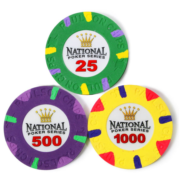 Paulson Poker Chips National Poker Series Drinkstuff