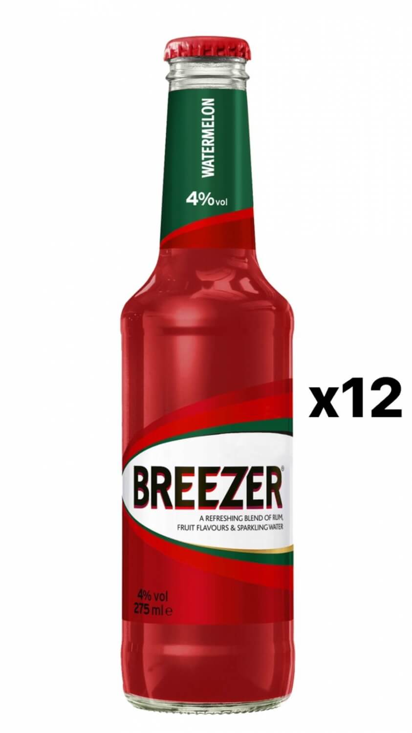 Bacardi Breezer Watermelon 4 12x27,5cl Drinksut