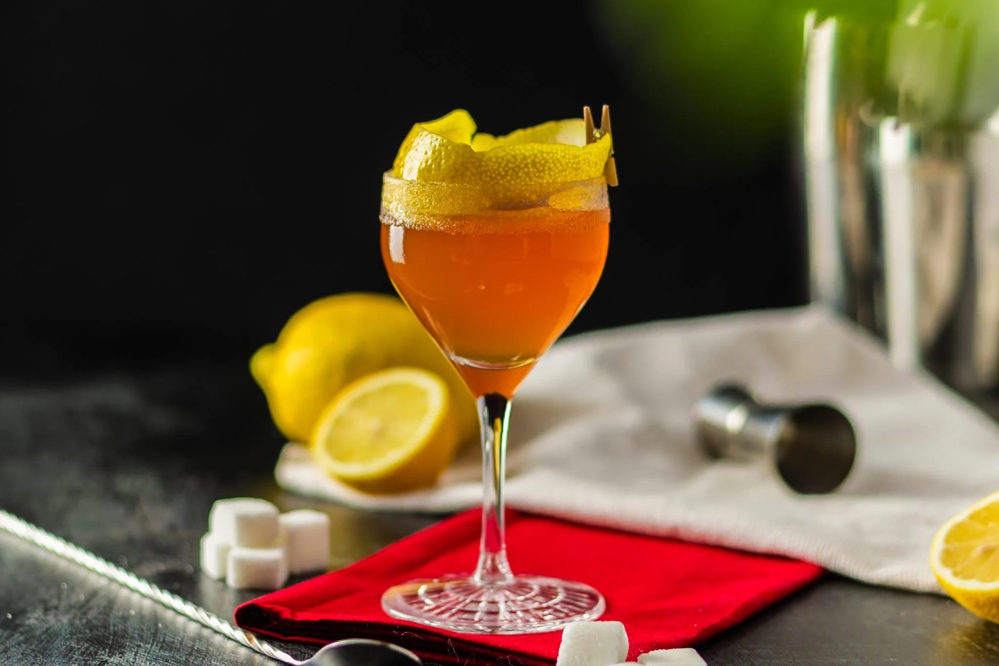 Brandy Crusta Cocktail Recipe by DrinksWorld