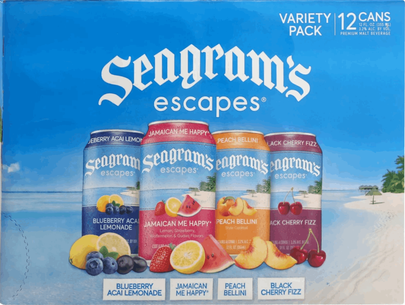 Seagram's Escapes Cocktails Variet Drinx Market