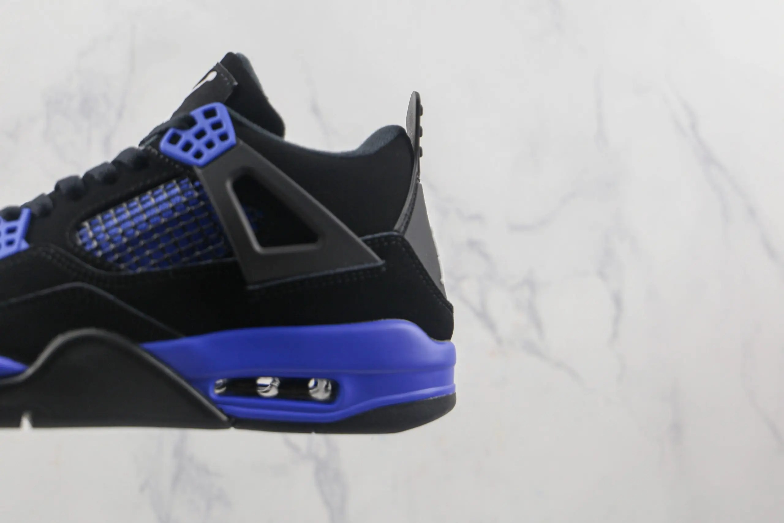 Nike Jordan 4 Retro Black Game Royal Drip Kickz