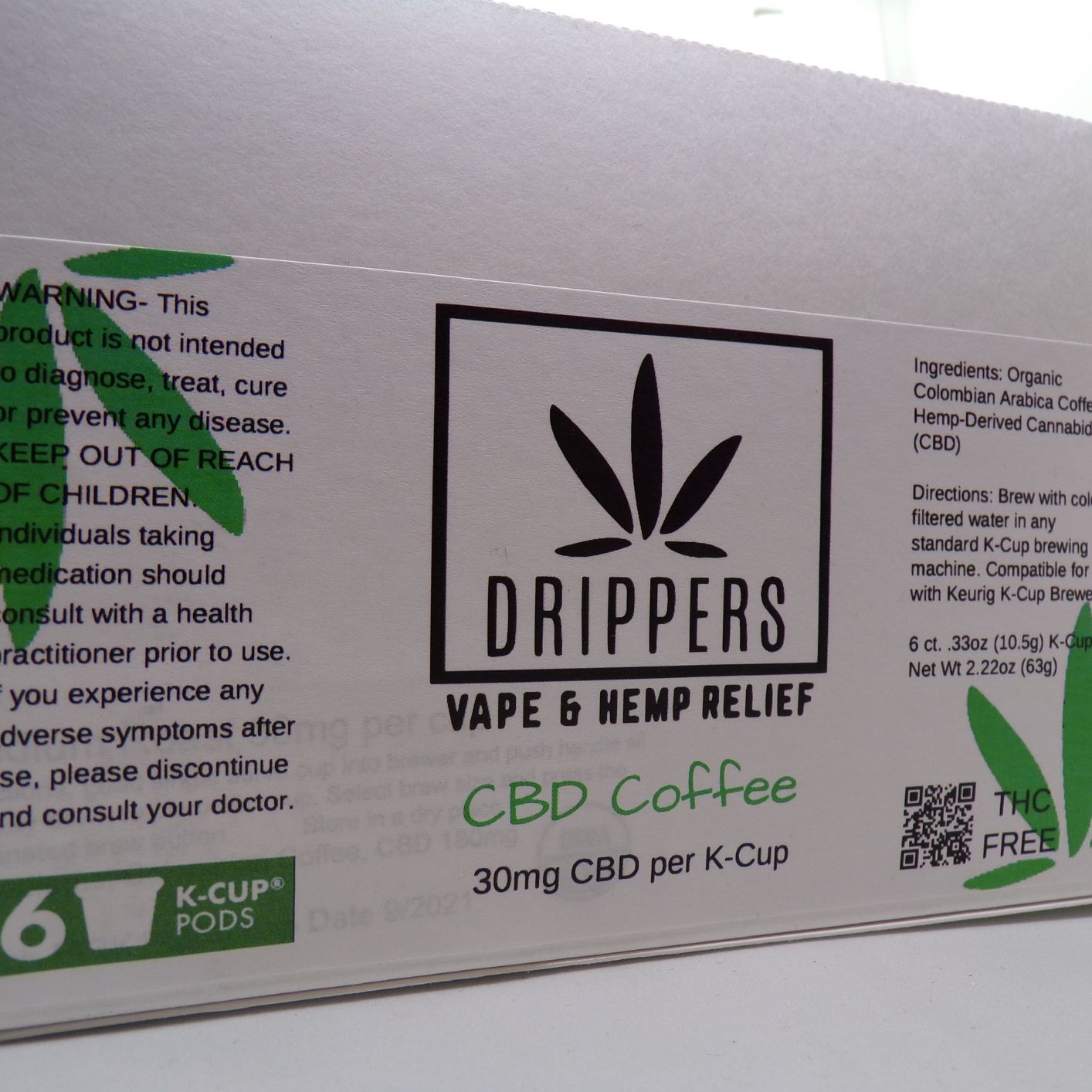 CBD Coffee Pods Premium Hemp Drippers CBD