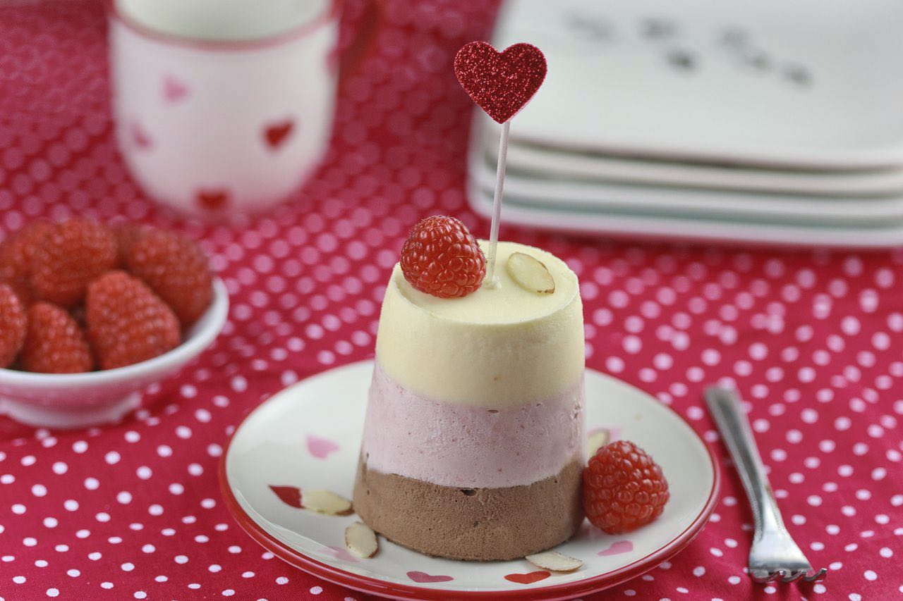 Almond Raspberry and Chocolate Hazelnut Semifreddo Driscoll's