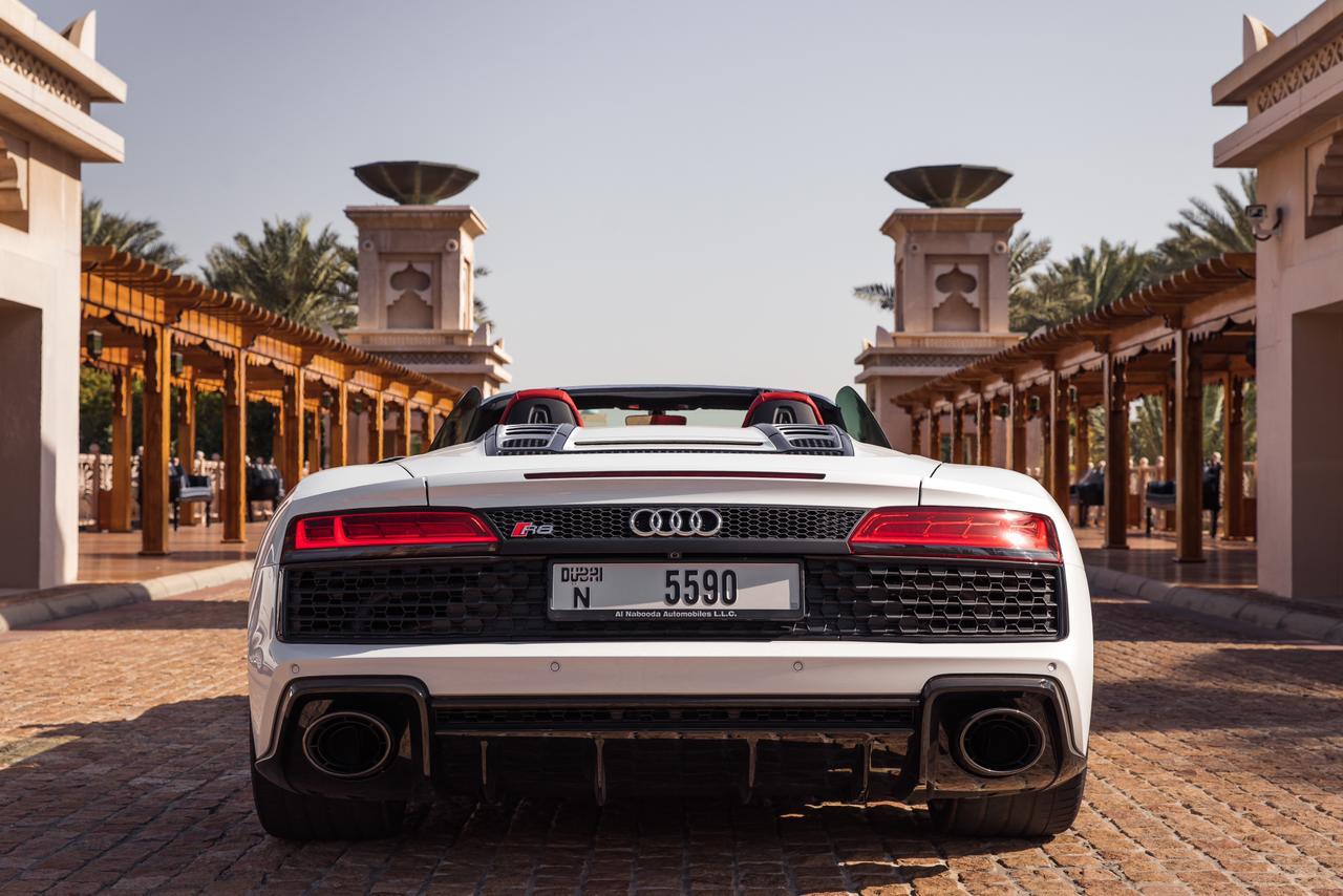 Rent an Audi R8 V10 Spyder in Dubai Rent exotic, classic and luxury