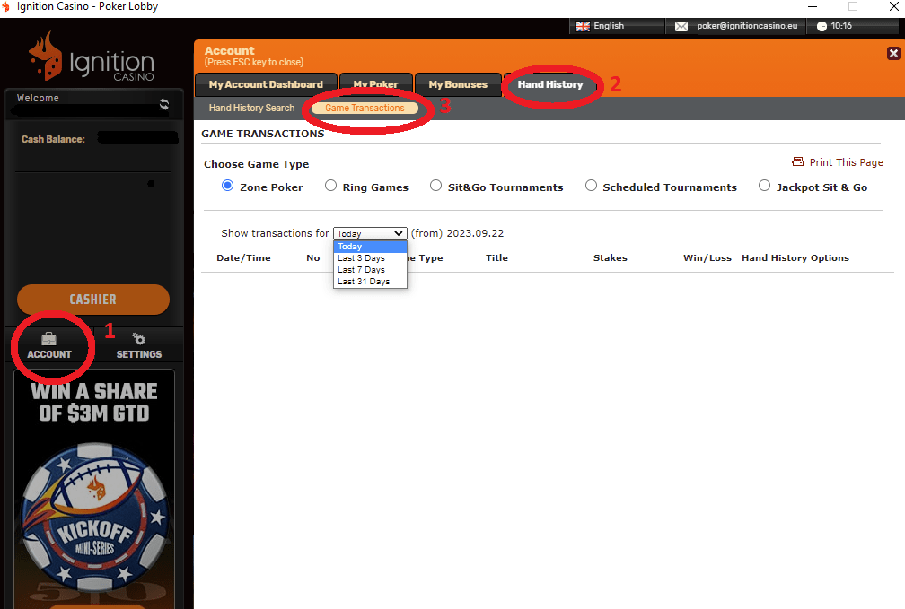 How do I download and import Ignition / Bovada hand histories? Poker