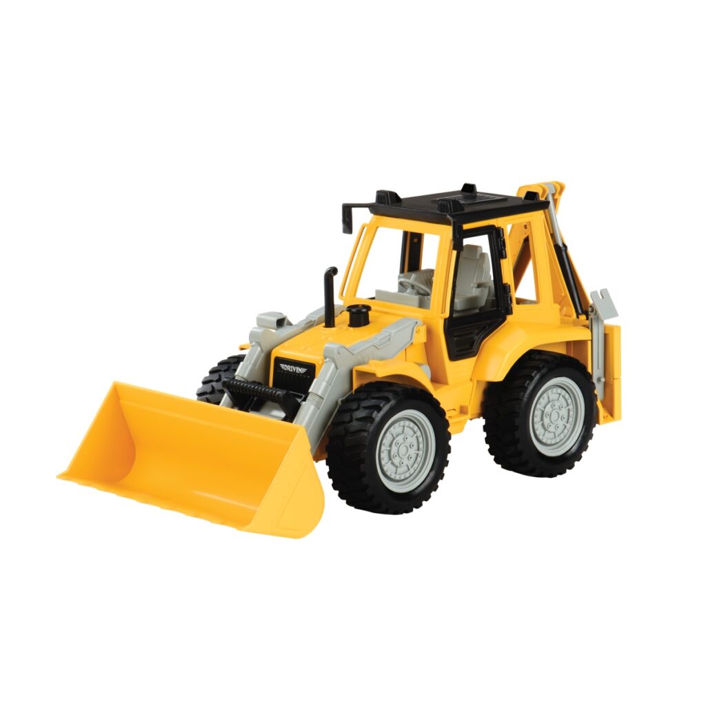 Backhoe Loader Toy Digger Truck Construction Trucks & Toys for Kids
