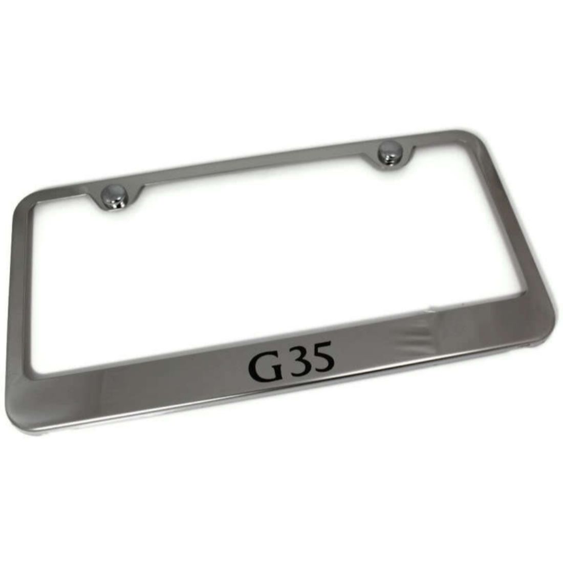 Infiniti G35 Mirrored Chrome Stainless Steel License Plate Frame eBay