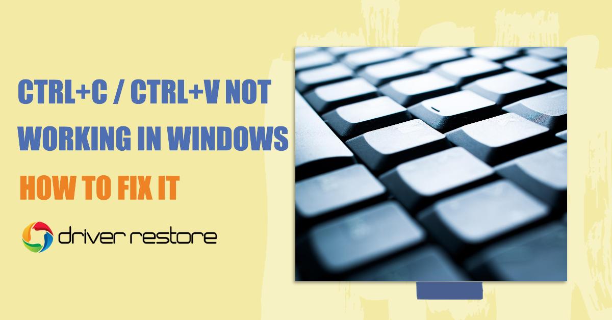 Ctrl+C / Ctrl+C Not working in Windows How to Fix It