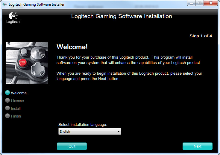 Logitech G25 Racing Wheel Driver v.5.10.127 download for Windows