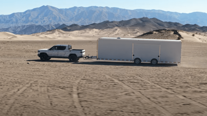 Rivian shows off impressive R1T towing capacity in new video Drive