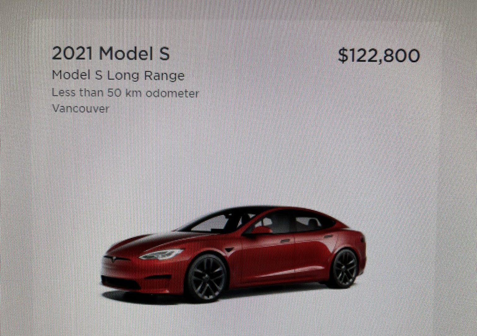 Tesla Model S hits existing inventory in Canada before most deliveries