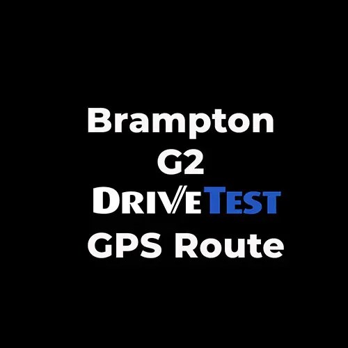 Brampton G2 Drive Test GPS Route