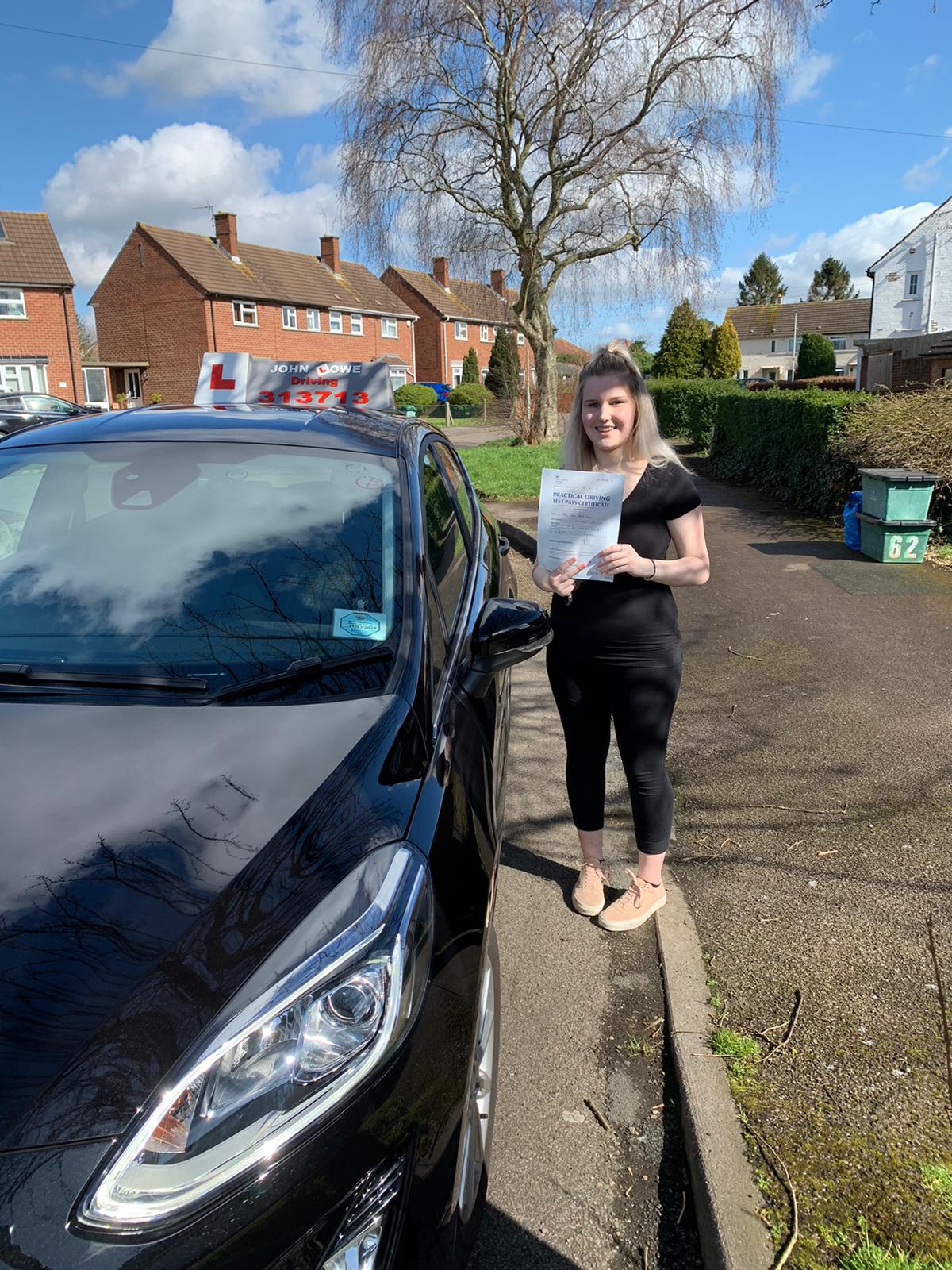 Chloe Martin, driving lessons Gloucester. John Lowe Driving.