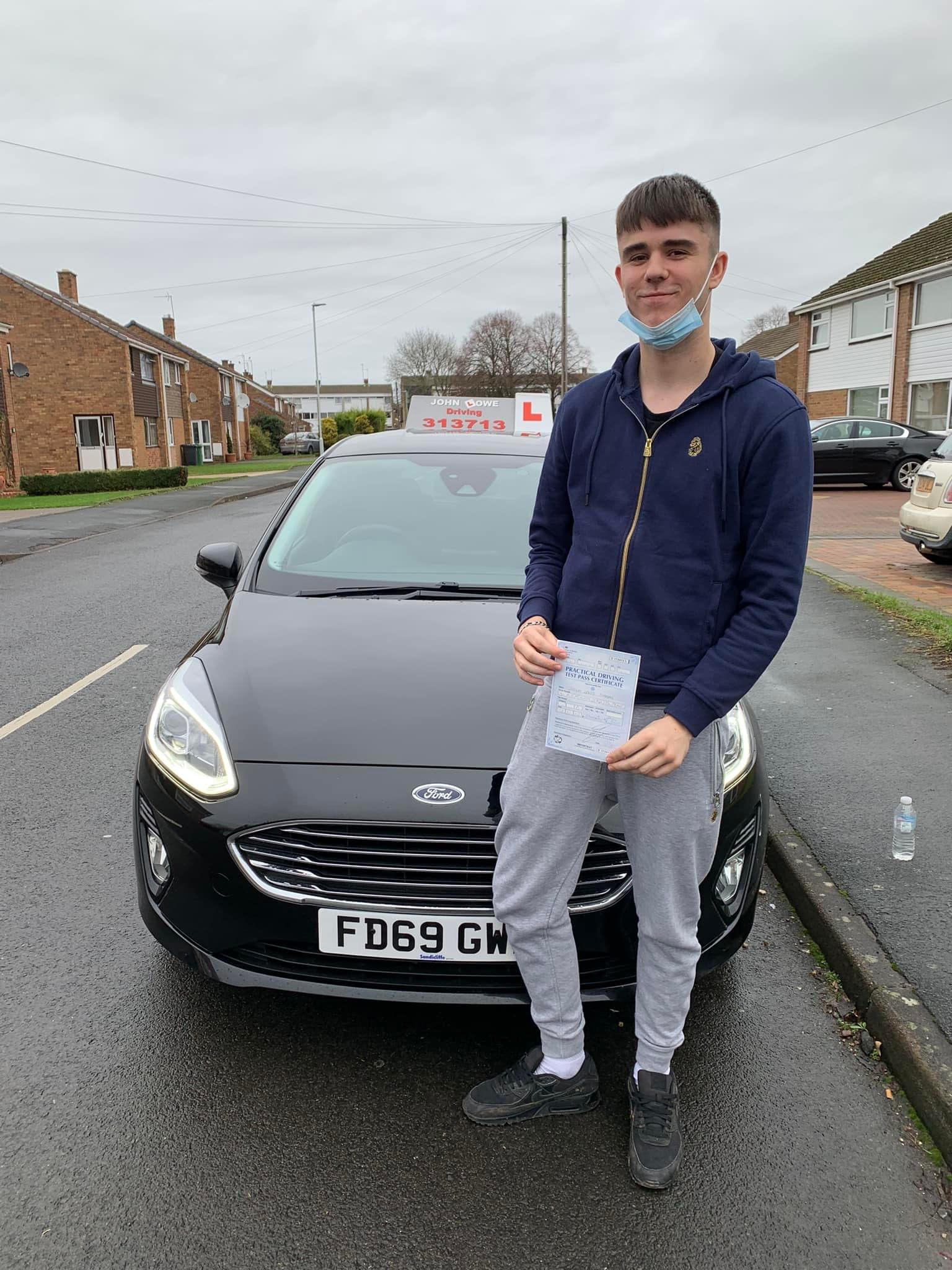 Josh Hurdman, driving lessons Gloucester. John Lowe Driving.