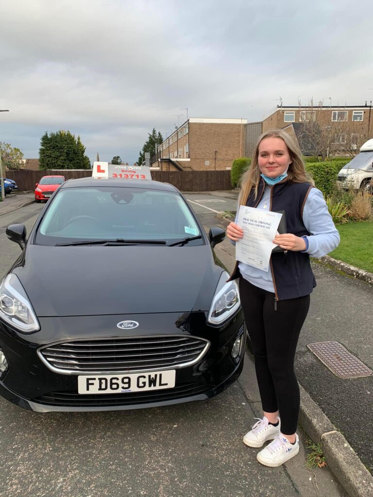 Driving Lessons Gloucester Driving Test Pass Jess Swanborough, 29th November 2021. John