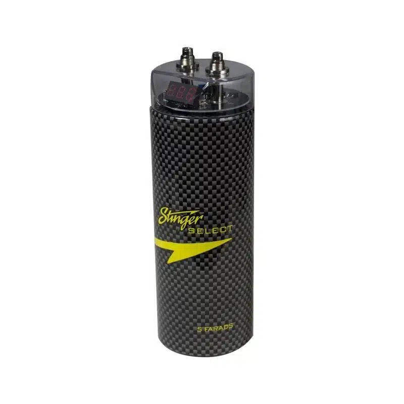 STINGER SSCAP5M CARBON FIBRE 5 FARAD DIGITAL CAPACITOR Driving Sound