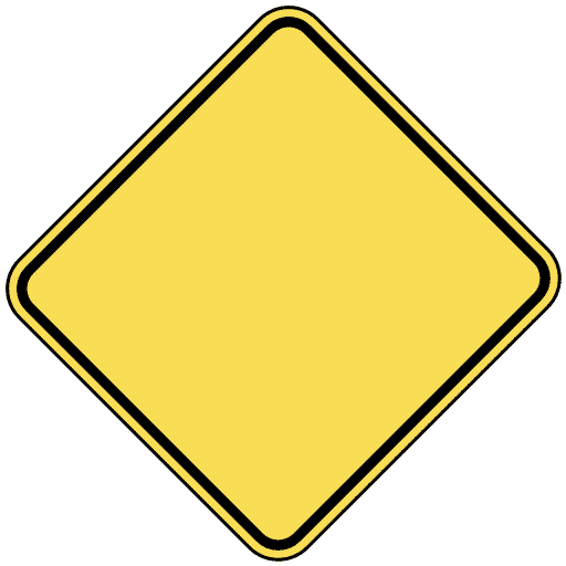 warning_sign_blank Driving Test Sample