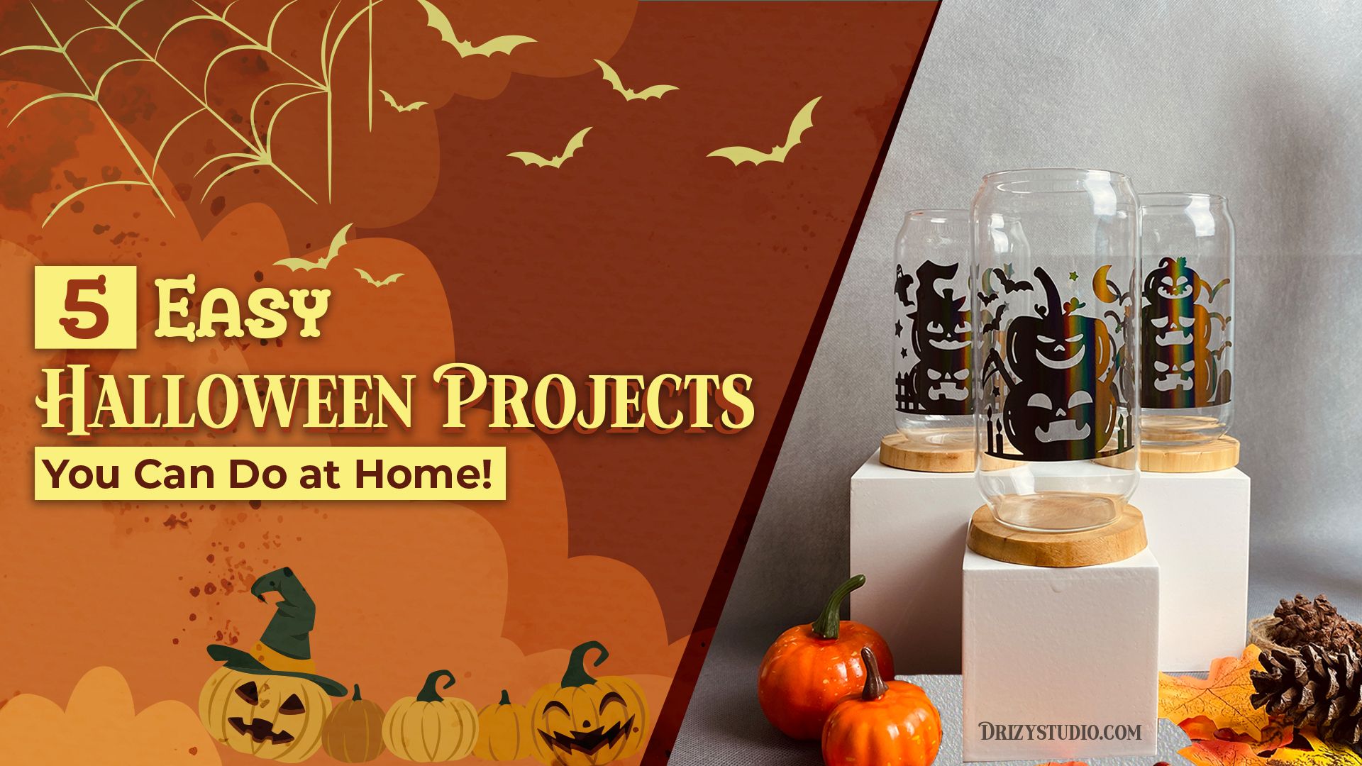 5 Easy Halloween Projects You Can Do at Home! Drizy Studio