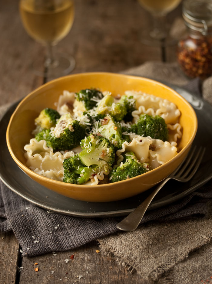 a easy pasta with broccoli, anchovies & garlic recipe Drizzle and Dip