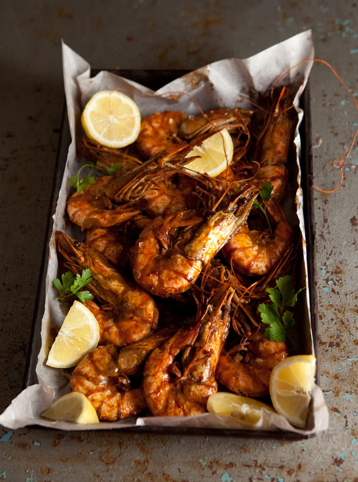 Very easy oven roasted peri peri prawns recipe Drizzle and Dip