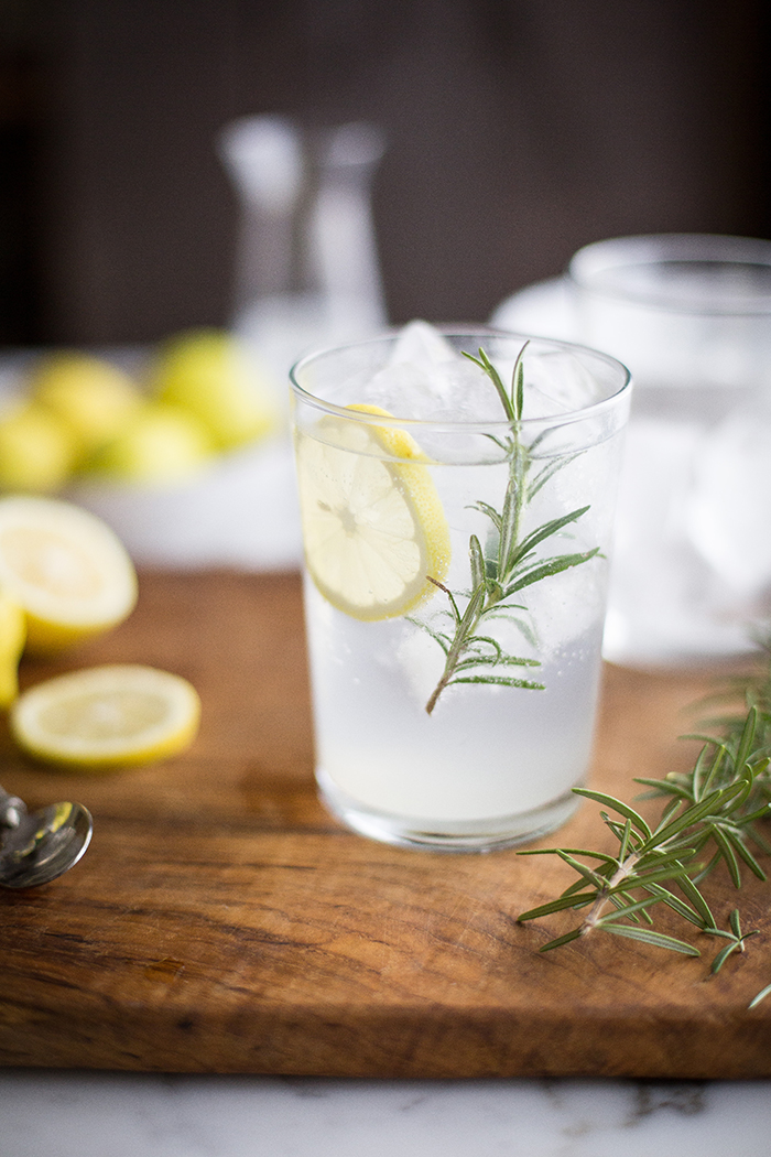 Gin & tonic with lemon cordial & rosemary recipe Drizzle and Dip