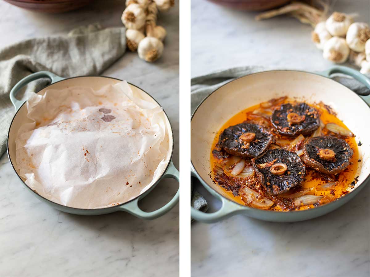 Ottolenghi's mushroom steaks with butter bean mash recipe Drizzle and Dip