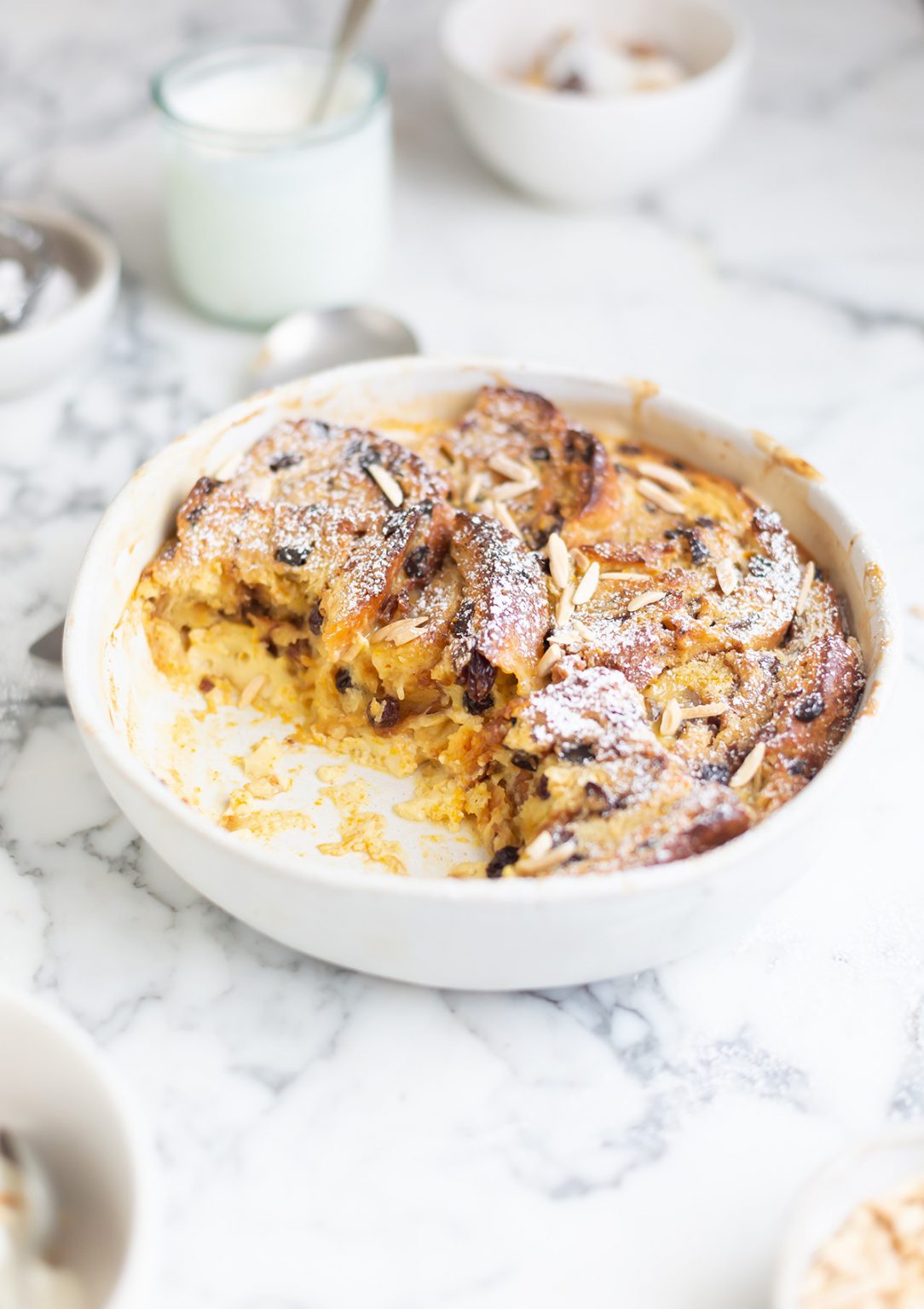 Raisin bread & butter pudding recipe