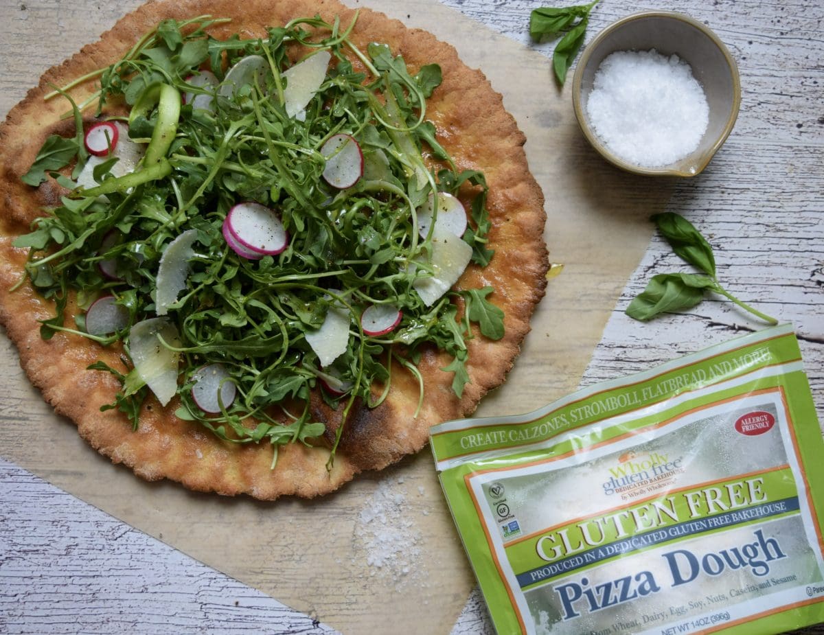 White Truffle Salad Pizza Drizzle Kitchen