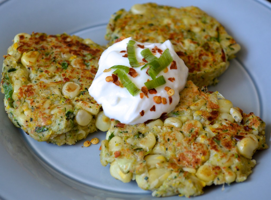Zero Cholesterol, Low Calorie Recipe of Zucchini Corn Fritters Dr. Brill HeartHealthy