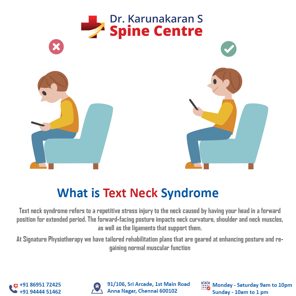 What is Text Neck Syndrome Best Spine Specialist In Chennai Dr