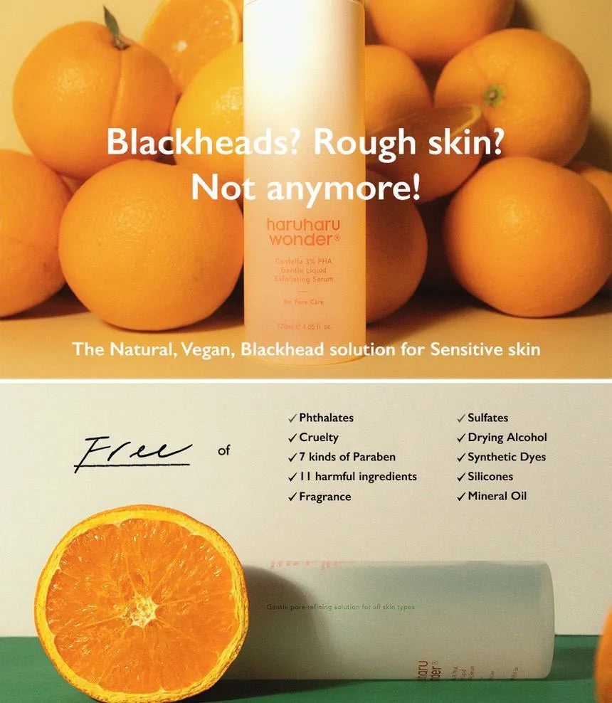 Haruharu Wonder Centella 3 PHA Gentle Liquid Exfoliating Serum 120ml