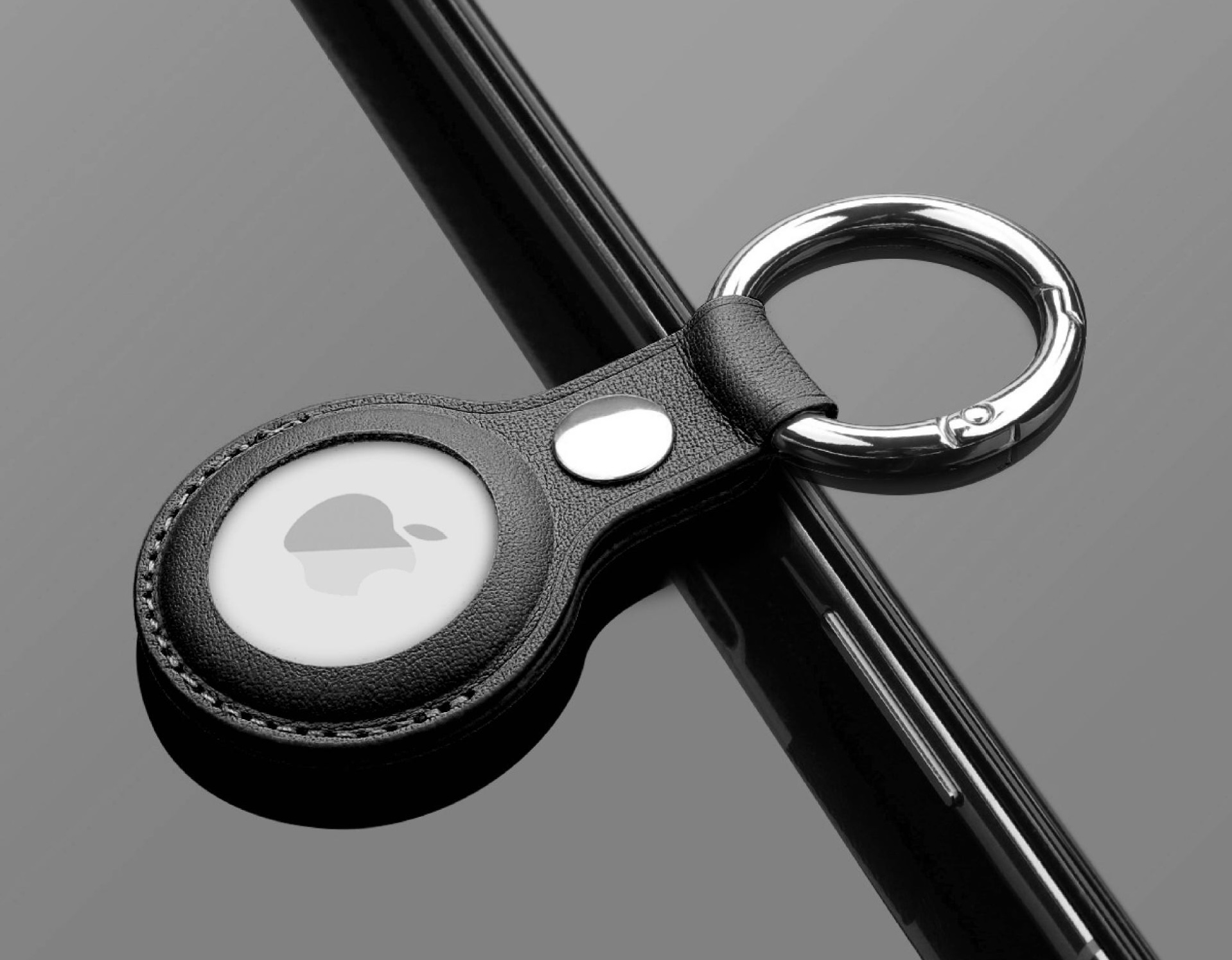 AirTag Genuine Leather Key Ring Dr Mac Mandalay