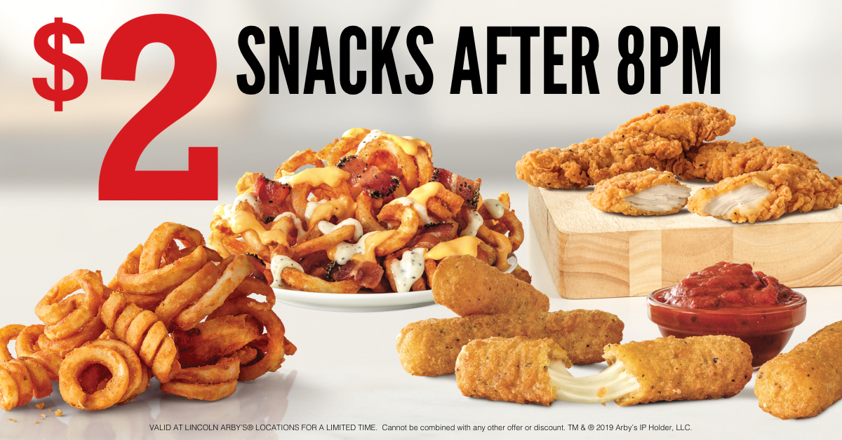 2 Snacks Arby's