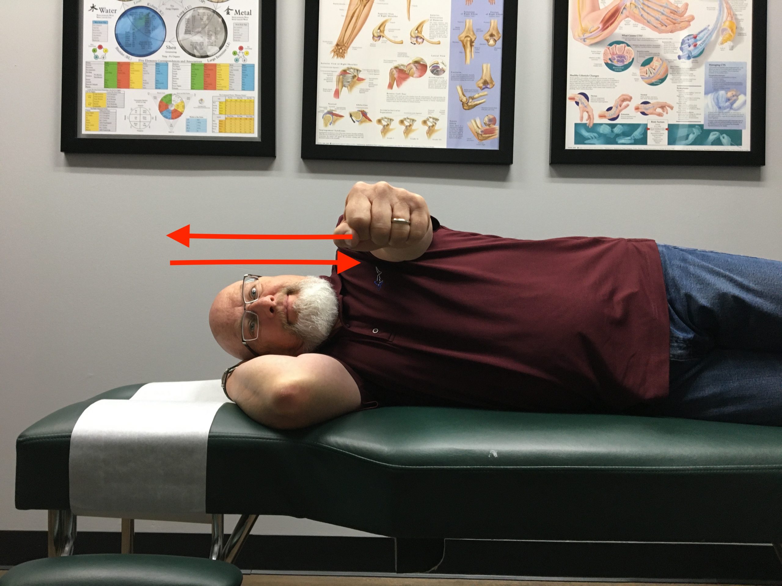 Shoulder Exercise Forward Flexion, Side Lying Position Dr. Martin Schmaltz