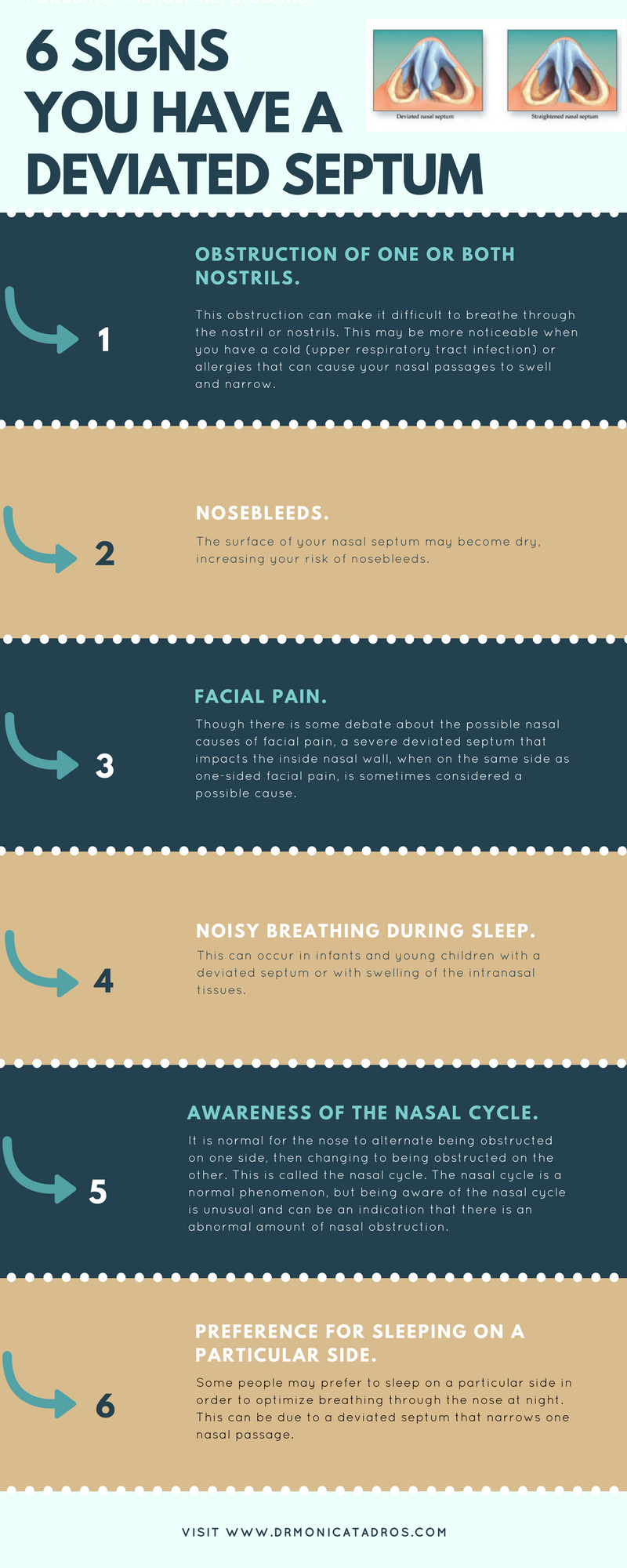 6 signs you have a deviated septum [Infographic]