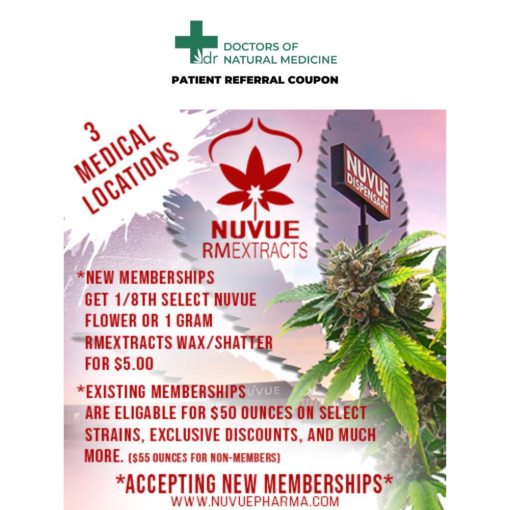 MMJ Dispensary Coupons Doctors of Natural Medicine
