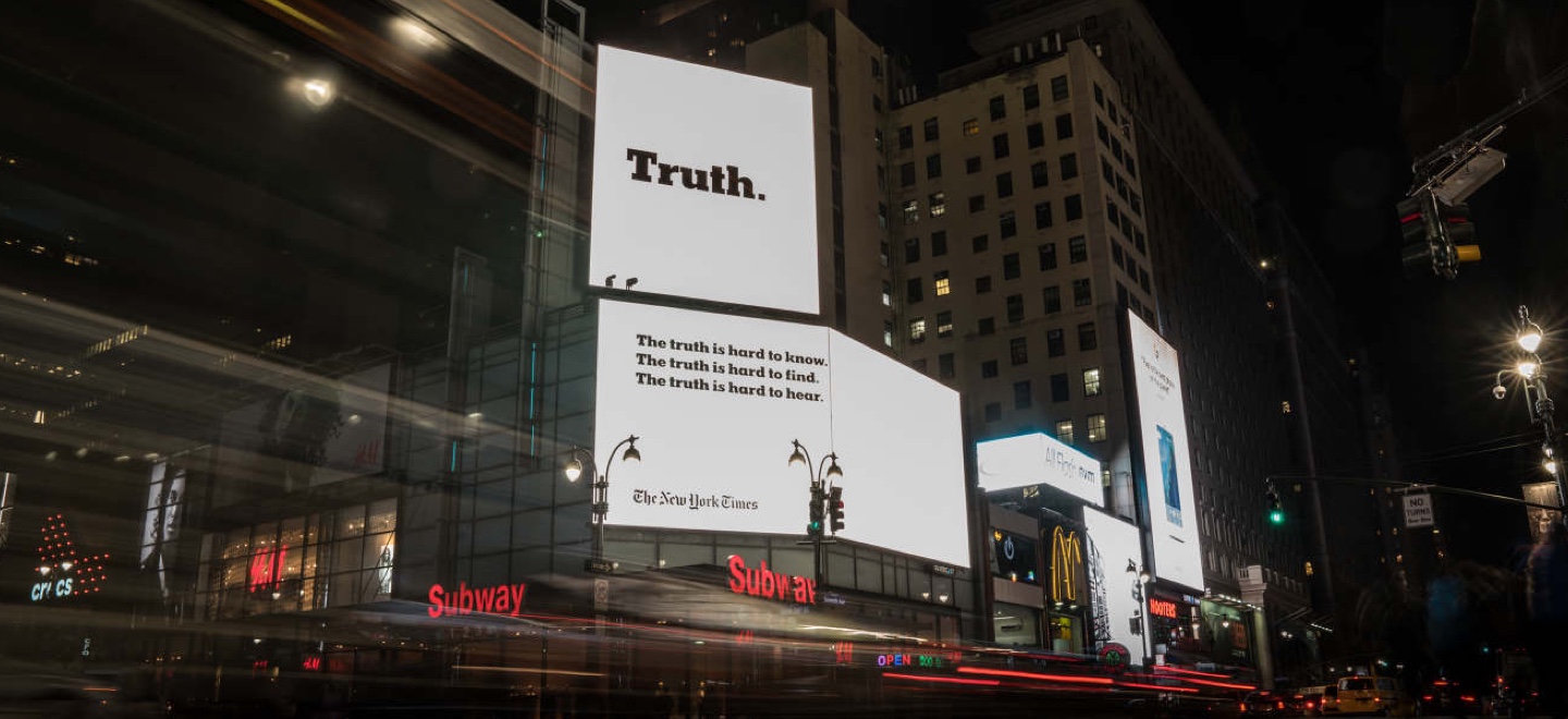 The New York Times The Truth Is Hard Droga5