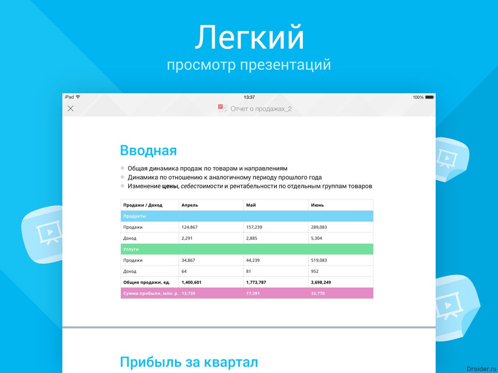 «МойОфис» — российское приложение для работы с документами Droider.ru