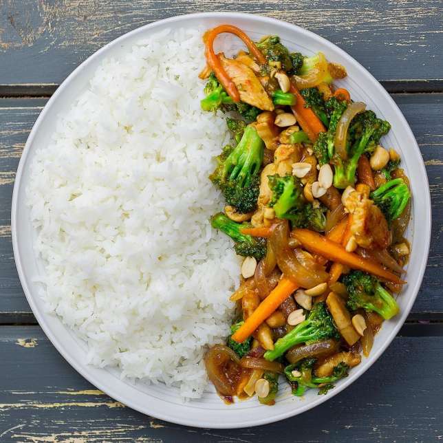 How to prepare chicken vegetable sauce with rice Droidoo