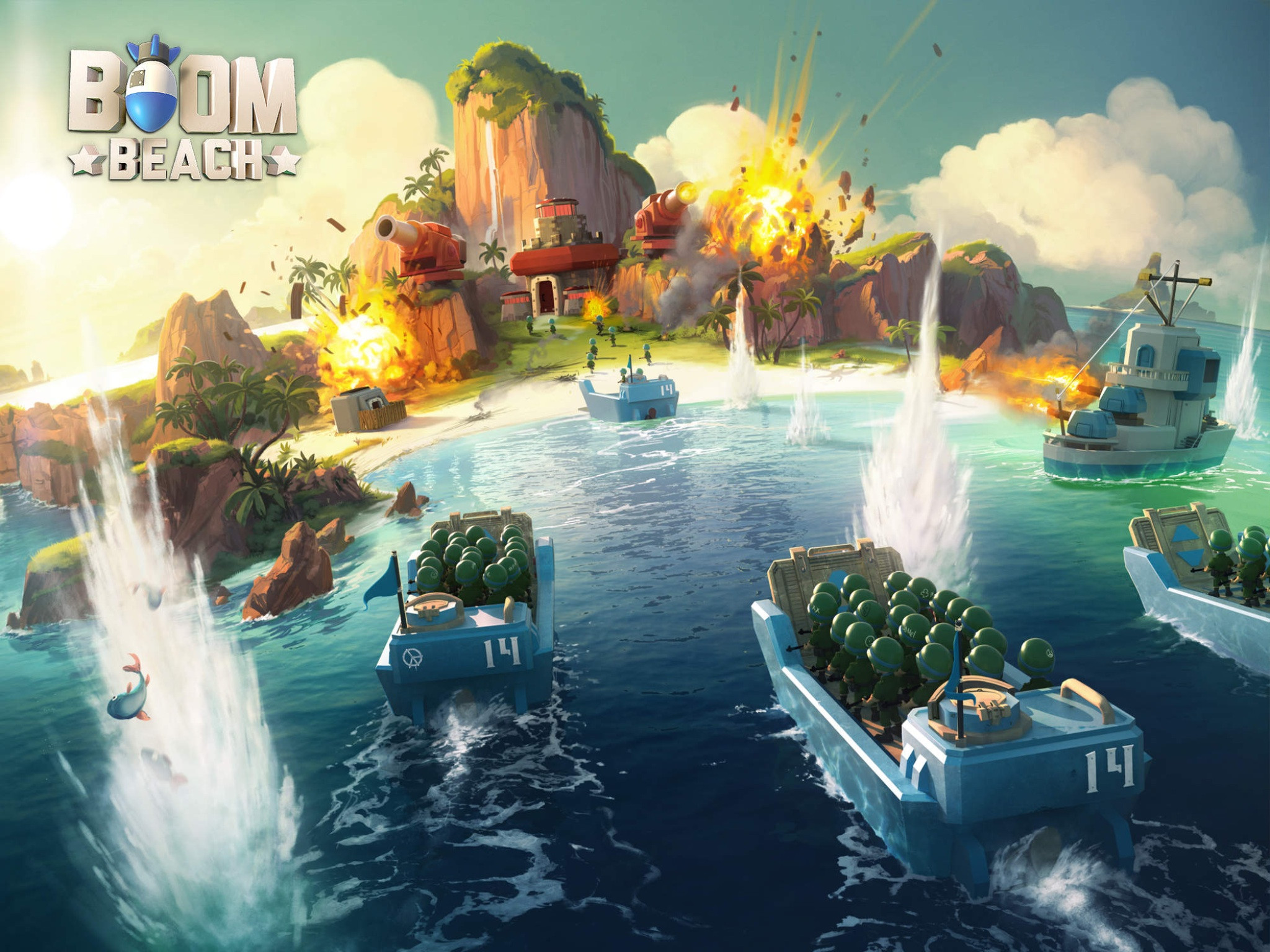 Defiende tu playa con Boom Beach Droid Panic