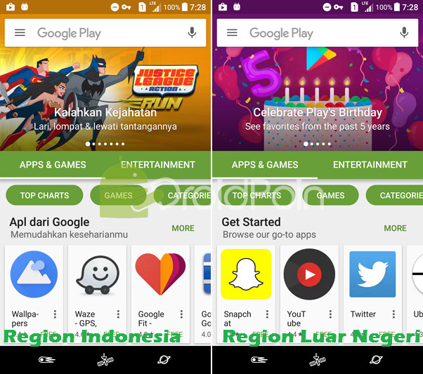 Cara Ganti Region di Play Store (Android) DroidPoin